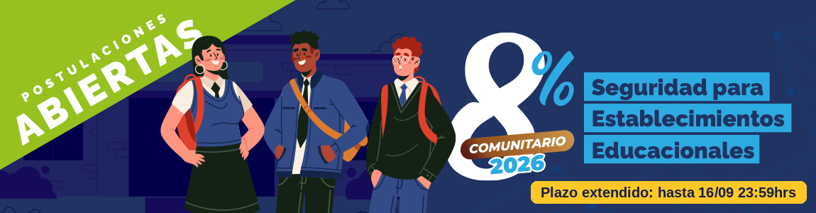 Banner Establecimientos Educacionales 8% 2026 extensión