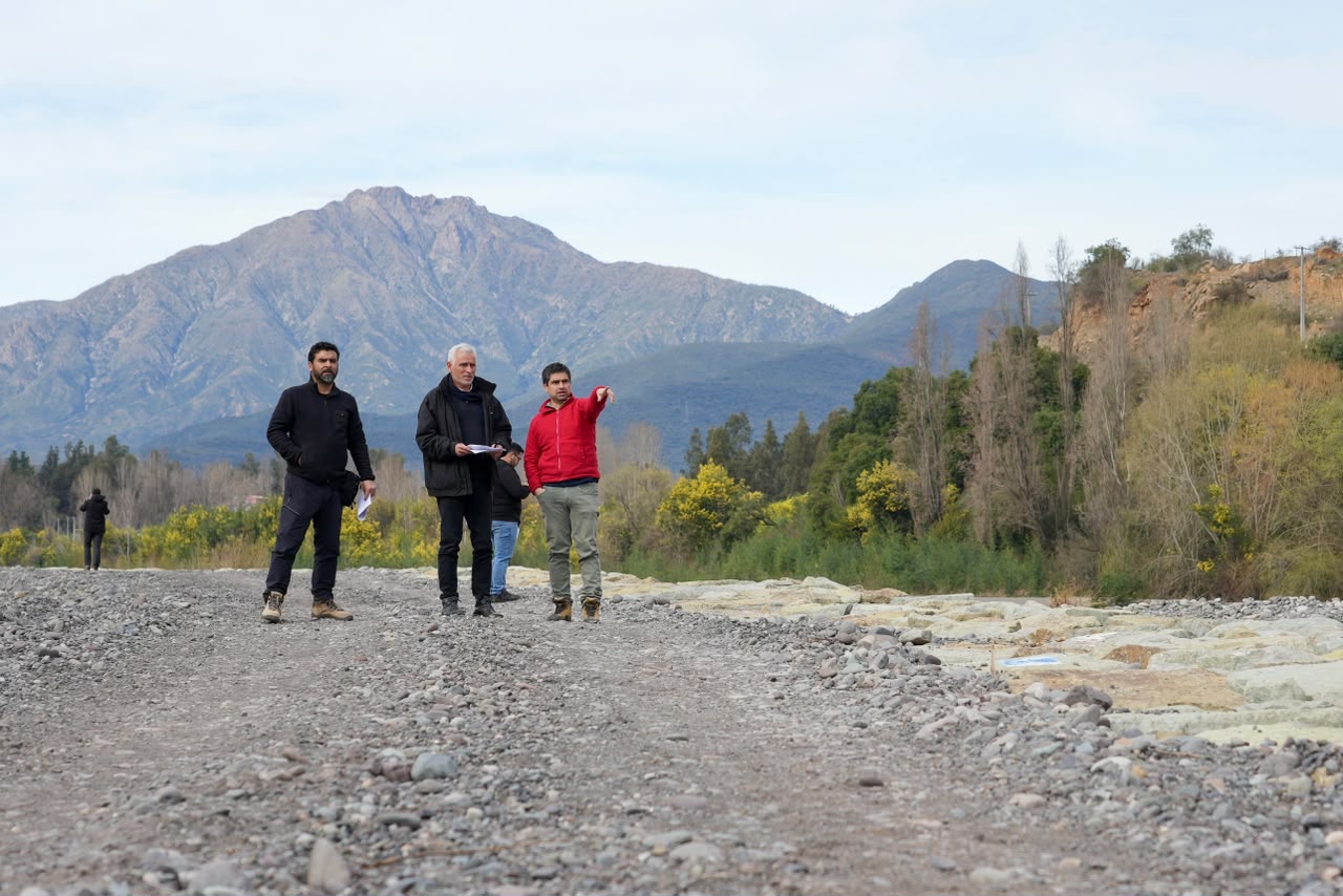 Río Tinguiririca en San Fernando cuenta con nuevas defensas fluviales financiadas por el Gobierno Regional